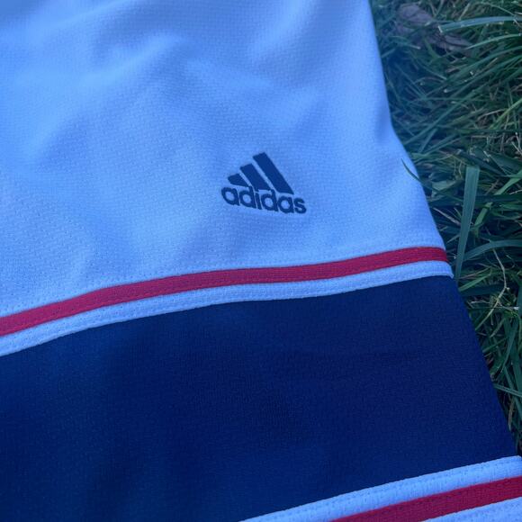 ADIDAS Red White Blue M Hockey Socks Polyester EUC - Picture 2 of 4